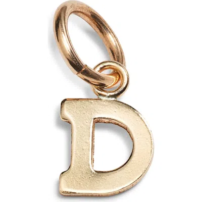 Nashelle Initial Charm In Gold Fill - D
