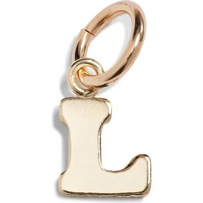 Nashelle Initial Charm In Gold Fill - L