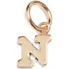 Nashelle Initial Charm In Gold Fill - N