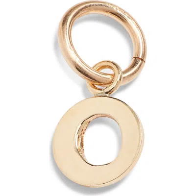 Nashelle Initial Charm In Gold Fill - O