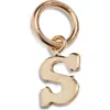 Nashelle Initial Charm In Gold Fill - S