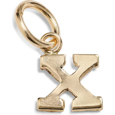 Nashelle Initial Charm In Gold Fill - X