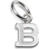 Nashelle Initial Charm In Sterling Silver - B