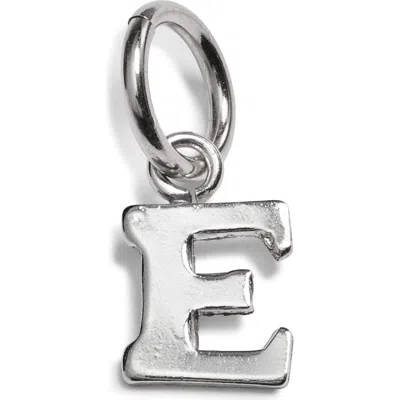 Nashelle Initial Charm In Sterling Silver - E