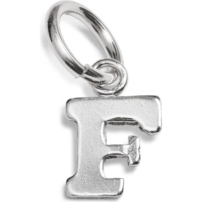 Nashelle Initial Charm In Sterling Silver - F