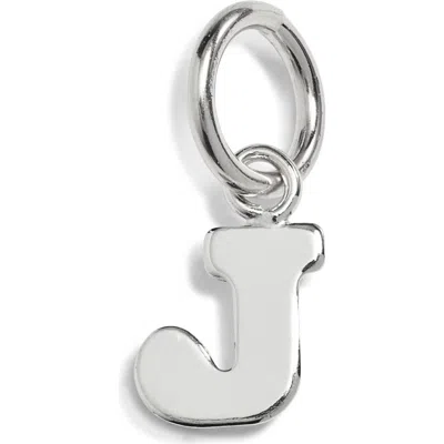 Nashelle Initial Charm In Sterling Silver - J