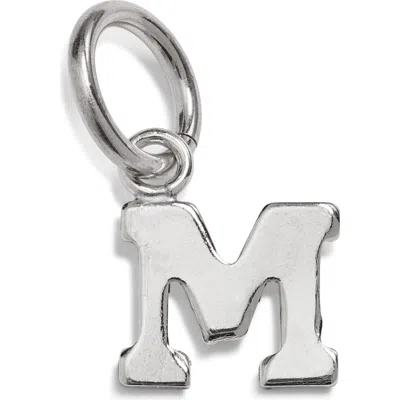 Nashelle Initial Charm In Sterling Silver - M