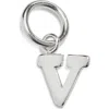 Nashelle Initial Charm In Sterling Silver - V