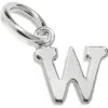 Nashelle Initial Charm In Sterling Silver - W