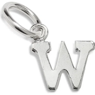 Nashelle Initial Charm In Sterling Silver - W