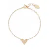 Nashelle Initial Heart Bracelet In Gold