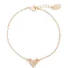 Nashelle Initial Heart Bracelet In Gold