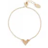 Nashelle Initial Heart Bracelet In Gold