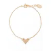 Nashelle Initial Heart Bracelet In Gold