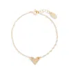 Nashelle Initial Heart Bracelet In Gold
