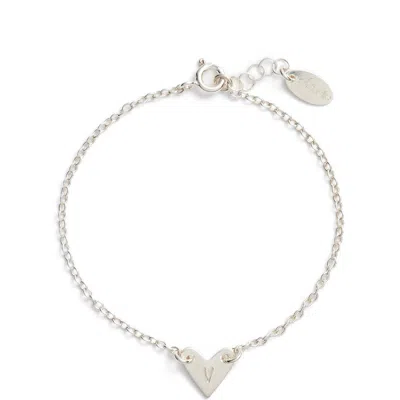 Nashelle Initial Heart Bracelet In Gold