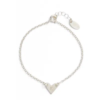 Nashelle Initial Heart Bracelet In Gold