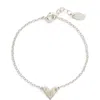 Nashelle Initial Heart Bracelet In Silver