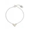 Nashelle Initial Heart Bracelet In Silver
