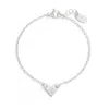 Nashelle Initial Heart Bracelet In Silver