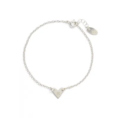 Nashelle Initial Heart Bracelet In Gold