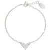 Nashelle Initial Heart Bracelet In Metallic