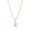Nashelle Initial Pendant Necklace In Gold Fill - E