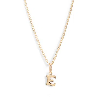 Nashelle Initial Pendant Necklace In Gold Fill - E