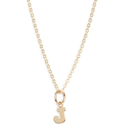 Nashelle Initial Pendant Necklace In Gold Fill - J