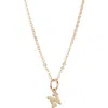 Nashelle Initial Pendant Necklace In Gold Fill - N