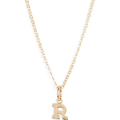 Nashelle Initial Pendant Necklace In Gold Fill - R