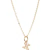 Nashelle Initial Pendant Necklace In Gold Fill - X