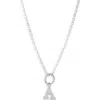 Nashelle Initial Pendant Necklace In Sterling Silver - A