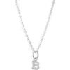 Nashelle Initial Pendant Necklace In Sterling Silver - B
