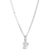 Nashelle Initial Pendant Necklace In Sterling Silver - F