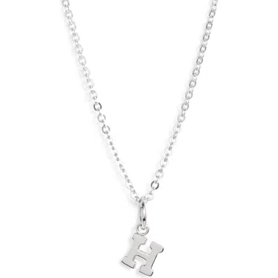 Nashelle Initial Pendant Necklace In Sterling Silver - H