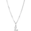 Nashelle Initial Pendant Necklace In Sterling Silver - L