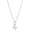 Nashelle Initial Pendant Necklace In Sterling Silver - M