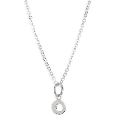 Nashelle Initial Pendant Necklace In Sterling Silver - O