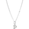 Nashelle Initial Pendant Necklace In Sterling Silver - P