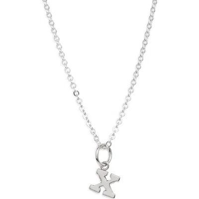 Nashelle Initial Pendant Necklace In Sterling Silver - X