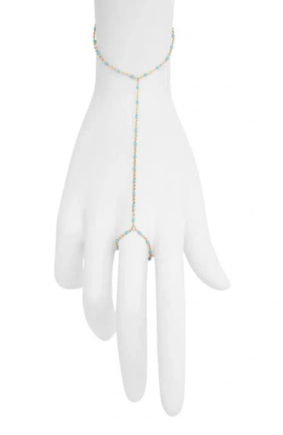 Nashelle Iris Bead Hand Chain