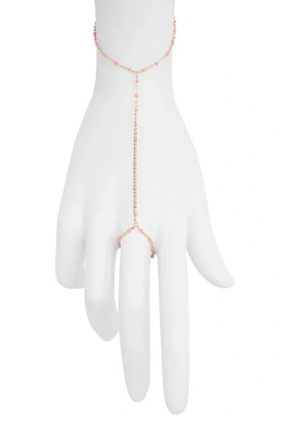 Nashelle Iris Bead Hand Chain