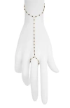 Nashelle Iris Bead Hand Chain