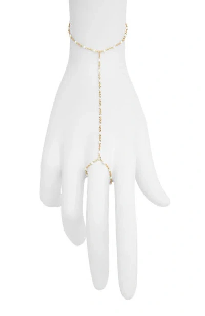 Nashelle Iris Bead Hand Chain