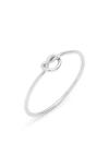 Nashelle Knot Ring In Sterling Silver