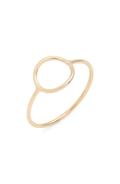 Nashelle Open Circle Ring In Gold Fill