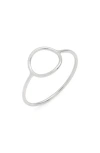 Nashelle Open Circle Ring In Sterling Silver