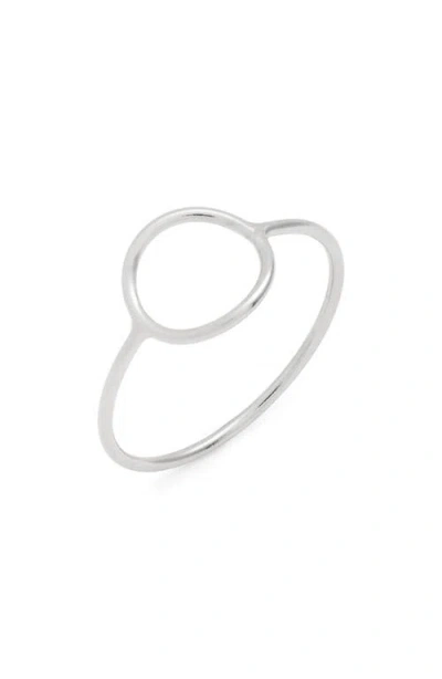 Nashelle Open Circle Ring In Sterling Silver
