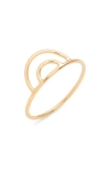 Nashelle Rainbow Ring In Gold Fill